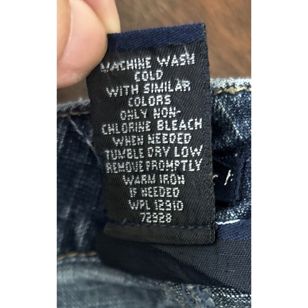 Venezia Y2K Denim Skirt Plus Size 20 Dark Wash Button Front Raw Hem Pockets - Picture 7 of 7